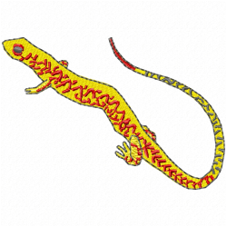 Reptiles Embroidery Design 3